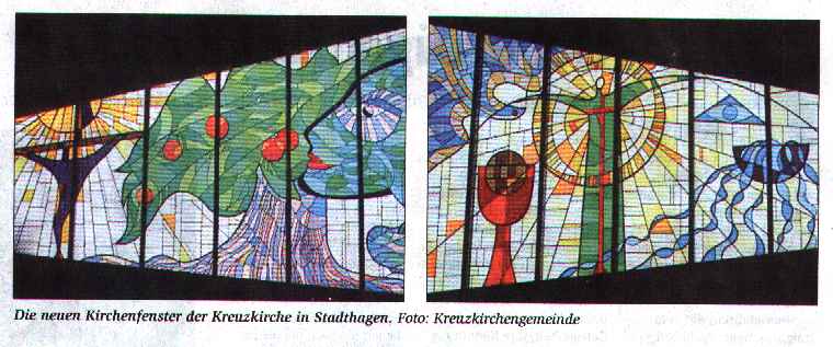 Buntfenster Kreuzkirche Evangelische Zeitung Foto